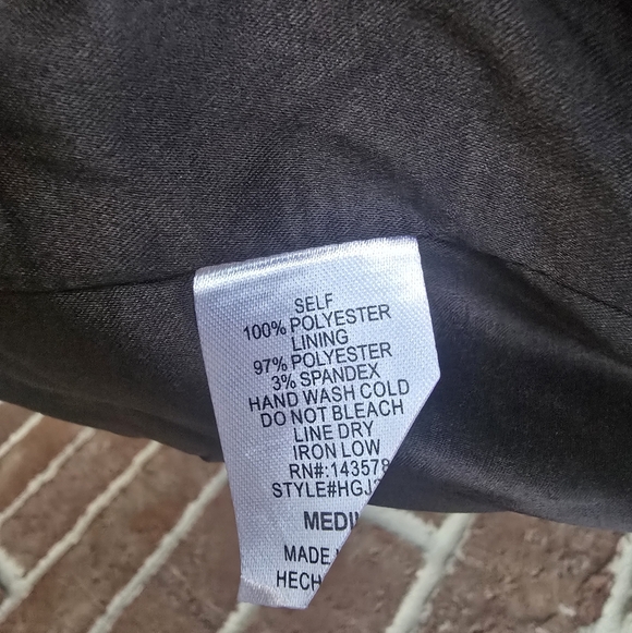 Black Cropped Blazer with Fringe Sz M - Picture 8 of 10